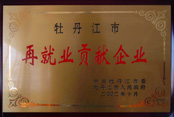 2002年牡丹江市再就業(yè)貢獻(xiàn)企業(yè)

